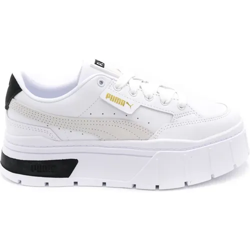 Leather Women`s Sneakers , female, Sizes: 7 1/2 UK, 7 UK, 3 UK, 8 UK, 6 UK, 4 UK - Puma - Modalova