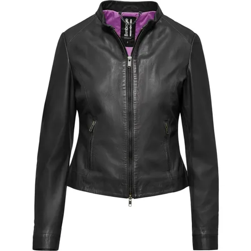 Timeless Leather Jacket , female, Sizes: XL, S, L, 3XL, M - BomBoogie - Modalova