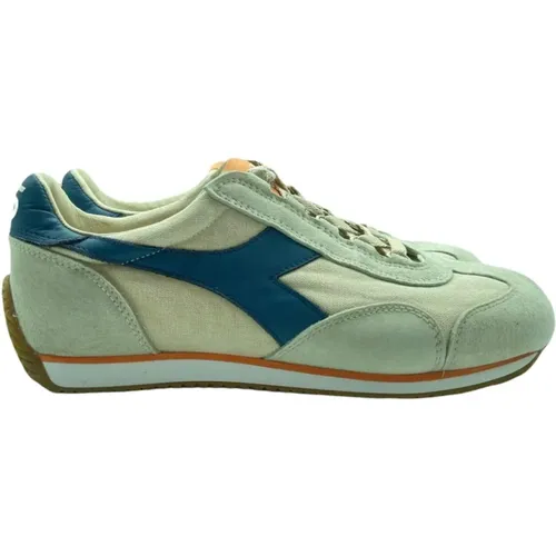 Stone Washed Equipe H Sneakers , male, Sizes: 6 UK, 6 1/2 UK - Diadora - Modalova