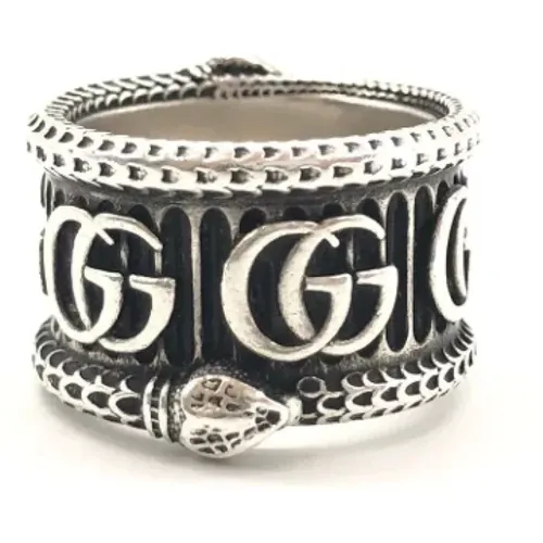 Pre-owned Silver rings , female, Sizes: ONE SIZE - Gucci Vintage - Modalova