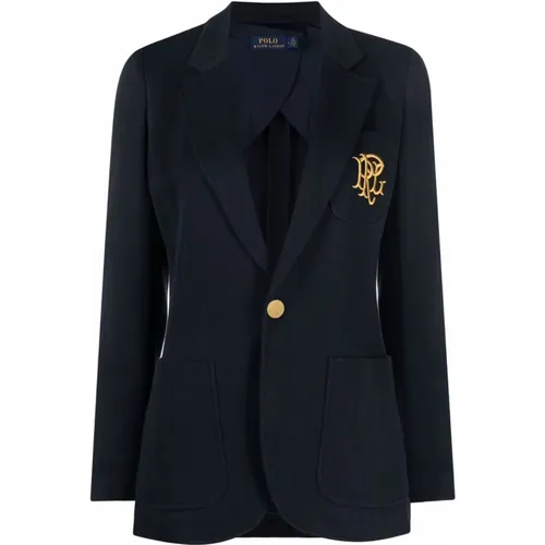 Casual Blau Baumwolle Viskose Blazer - Polo Ralph Lauren - Modalova