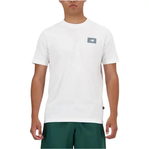 Classic Cotton Men's T-Shirt , male, Sizes: XL, L, M, XS, S - New Balance - Modalova