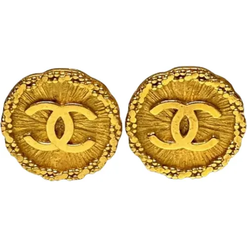 Pre-owned Metal earrings , female, Sizes: ONE SIZE - Chanel Vintage - Modalova