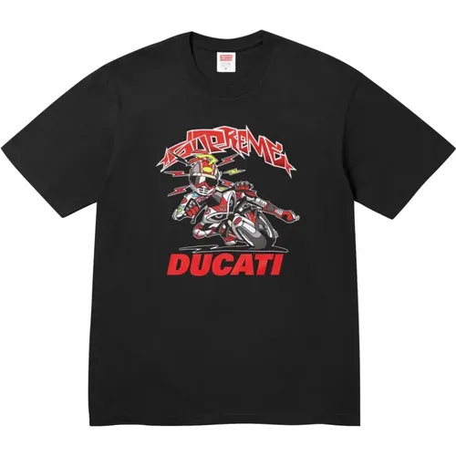 Limitierte Auflage Ducati Bike Tee Schwarz , Herren, Größe: 2XL - Supreme - Modalova