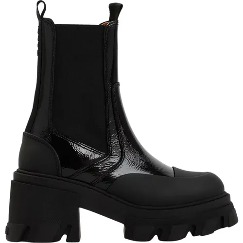 Chelsea Boots in Leather , female, Sizes: 3 UK, 5 UK, 6 UK - Ganni - Modalova