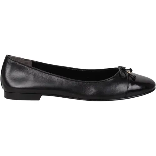 Ballettflats mit Schleife und Cap-Toe , Damen, Größe: 38 1/2 EU - TORY BURCH - Modalova