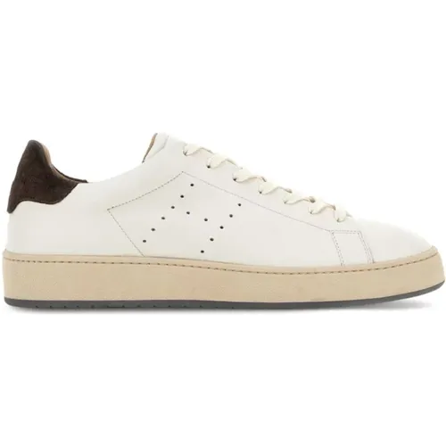 Leather Sneakers Perforated Logo , male, Sizes: 8 UK, 9 UK, 10 UK, 6 1/2 UK, 8 1/2 UK, 7 1/2 UK, 7 UK, 6 UK - Hogan - Modalova