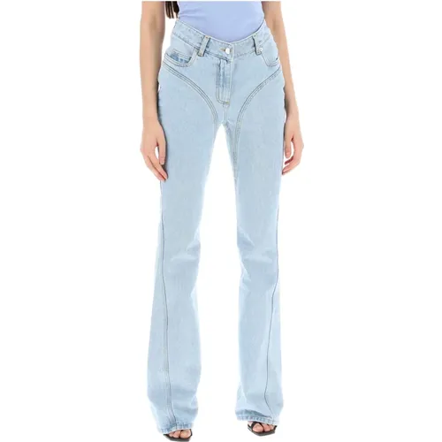 Flared Jeans , Damen, Größe: 2XS - Mugler - Modalova