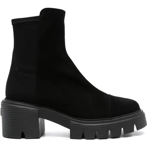 Leather Slip-On Ankle Boots , female, Sizes: 9 UK - Stuart Weitzman - Modalova