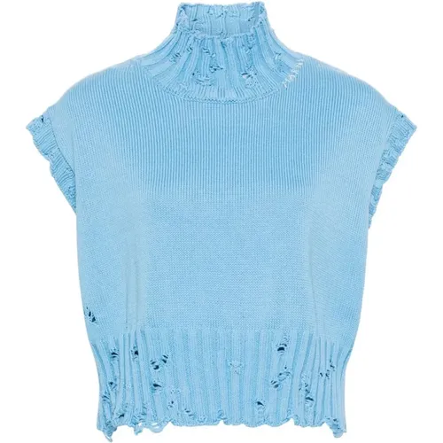 Knitted Sleeveless Crop Sweater , female, Sizes: M - Marni - Modalova