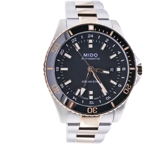 Uomo - M0266292205100 - Ocean Star Captain Gmt - Rose Gold PVD Steel , male, Sizes: ONE SIZE - Mido - Modalova