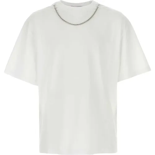 Oversize Weißes Baumwoll-T-Shirt - Ambush - Modalova