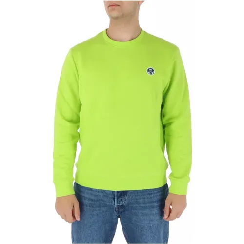 Grüner Langarm Sweatshirt , Herren, Größe: 2XL - North Sails - Modalova