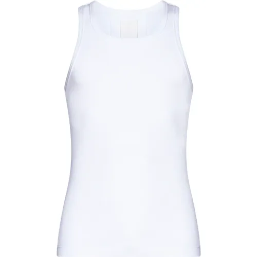 Weißes ärmelloses Slim Fit Tank Top - Givenchy - Modalova