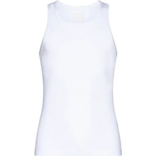 Weißes ärmelloses Slim Fit Tank Top , Herren, Größe: L - Givenchy - Modalova