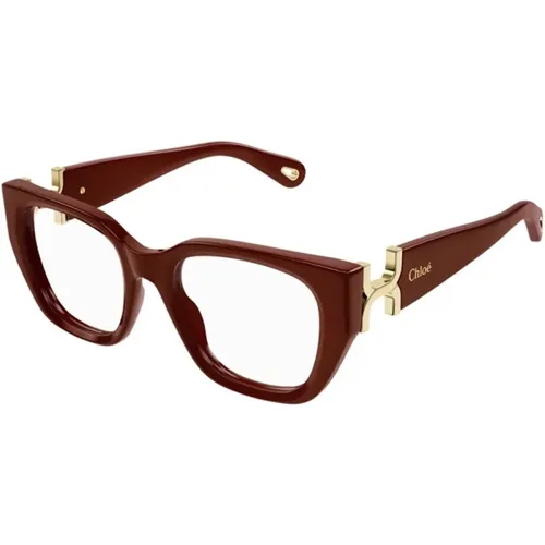 Burgundy Sunglasses Model Ch0238O , female, Sizes: 51 MM - Chloé - Modalova