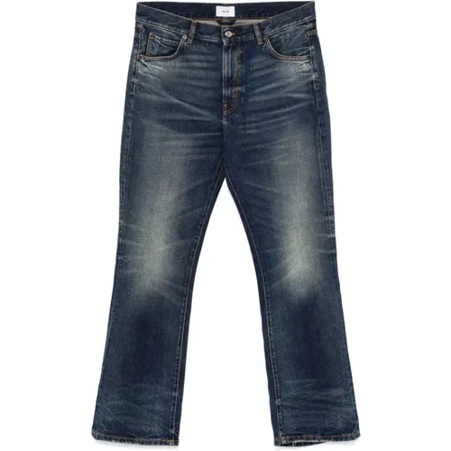 Blaue Bootcut Denim Jeans , Herren, Größe: W33 - Haikure - Modalova