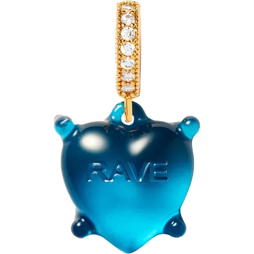 Rave Heart Anhänger mit Pave Connector , Damen, Größe: ONE Size - Crystal Haze - Modalova