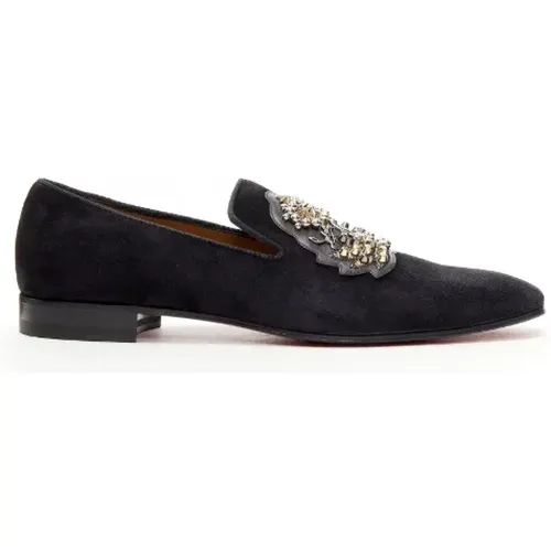 Pre-owned Suede flats , female, Sizes: 9 UK - Christian Louboutin Pre-owned - Modalova