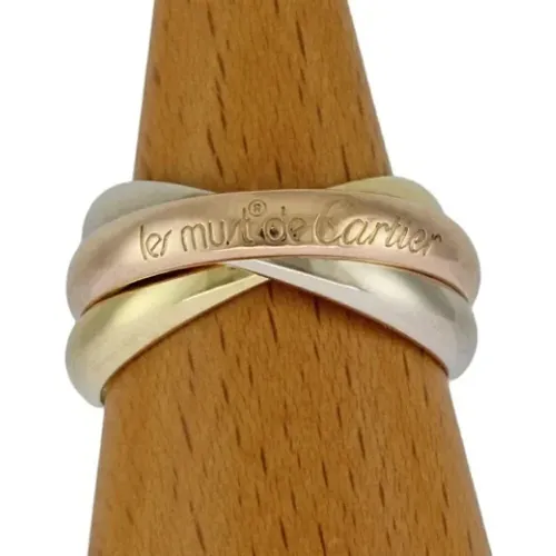 Pre-owned Fabric rings , female, Sizes: ONE SIZE - Cartier Vintage - Modalova