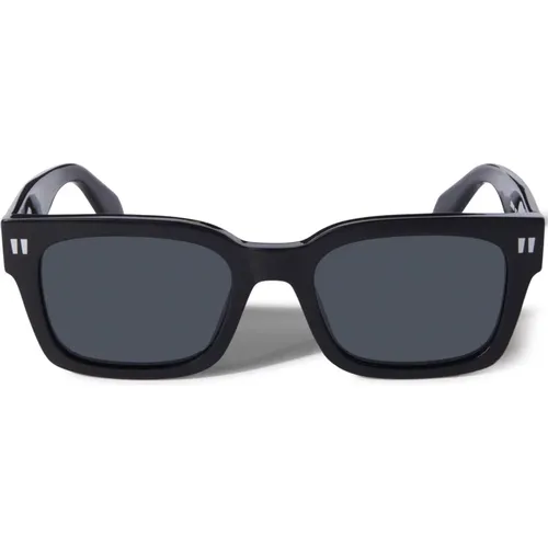 Schwarze Sonnenbrille mit Original-Etui,Sunglasses,Sonnenbrille,Sage Sonnenbrille,Braune Sonnenbrille mit Original-Etui - Off White - Modalova