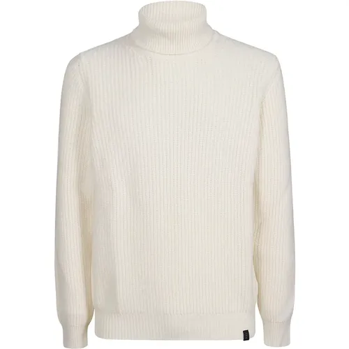 Gemütlicher Strick Turtle Neck Sweater , Herren, Größe: S - Fay - Modalova