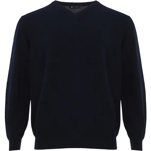 V-Neck Cashmere Sweater , male, Sizes: 3XL - Colombo - Modalova