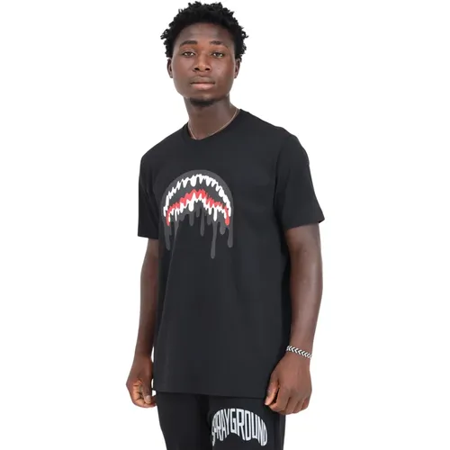 Schwarzes Loose Smooth T-Shirt - SPRAYGROUND - Modalova