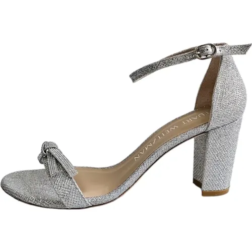 Glitzernde Bow Sandalen , Damen, Größe: 37 1/2 EU - Stuart Weitzman - Modalova