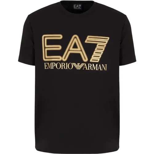 EA7 T-shirts and Polos , male, Sizes: L - Emporio Armani EA7 - Modalova