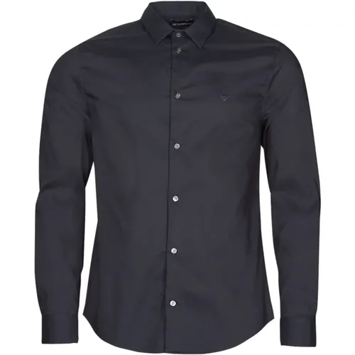 Phantom Shirt with Embossed Eagle , male, Sizes: 2XL, 3XL, M, S - Emporio Armani - Modalova