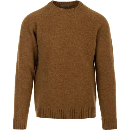 Brauner Crew Neck Jumper Sweater , Herren, Größe: XL - Irish Crone - Modalova