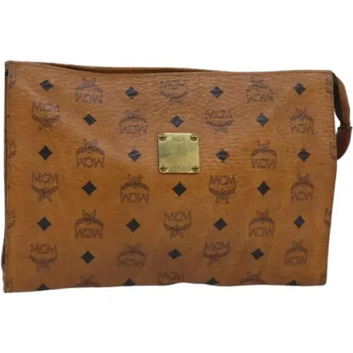 Pre-owned Canvas clutches , female, Sizes: ONE SIZE - MCM Pre-owned - Modalova