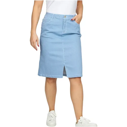 Denim Skirt Stripe Bibi.Hs24 , female, Sizes: XL, L, 2XL, M - 2-Biz - Modalova