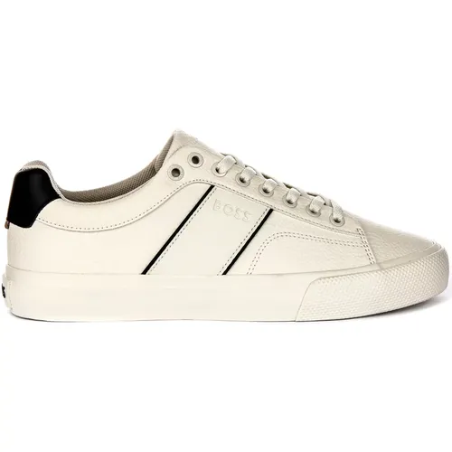 Aiden Tenn Grit Natural Men Trainers , male, Sizes: 9 UK, 12 UK, 7 UK, 10 UK, 8 UK, 11 UK - Boss - Modalova