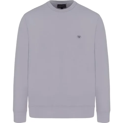 Logo Sweatshirt in Grey , male, Sizes: L, M, XL - Emporio Armani - Modalova