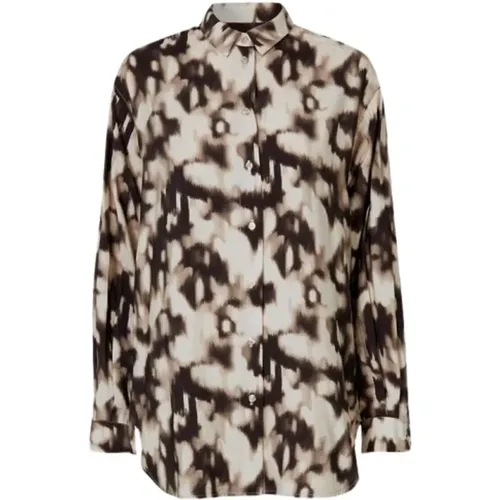 Alfrida fancy print shirt , female, Sizes: S, XS - Samsøe Samsøe - Modalova