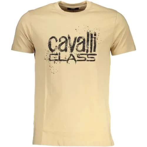 Print Logo Short Sleeve Tee , male, Sizes: 2XL - Cavalli Class - Modalova