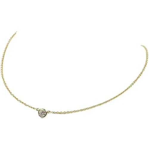 Pre-owned Gold necklaces , female, Sizes: ONE SIZE - Tiffany & Co. Pre-owned - Modalova