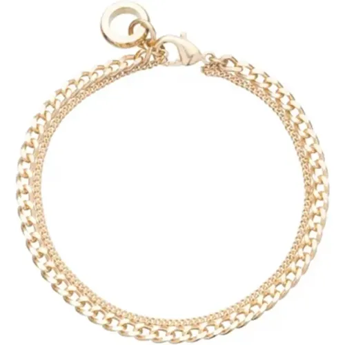 Golden Brass Curb Chain Pendant , female, Sizes: M, L - A.p.c. - Modalova