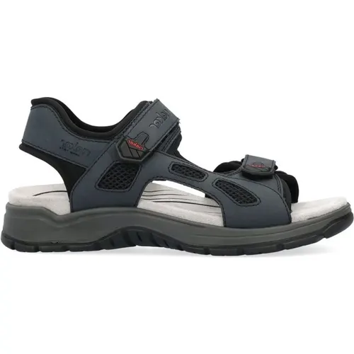 Casual Flat Sandals for Men , male, Sizes: 9 UK, 10 UK, 7 UK, 8 UK, 11 UK - Rieker - Modalova