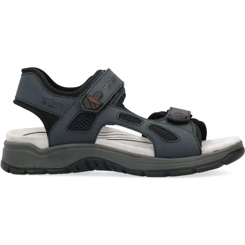 Casual Flat Sandals for Men , male, Sizes: 9 UK, 10 UK, 8 UK - Rieker - Modalova