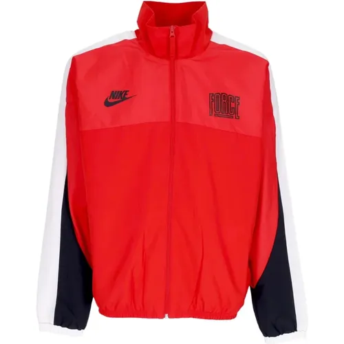 Universitäts Windjacke Rot/Schwarz/Weiß , Herren, Größe: L - Nike - Modalova