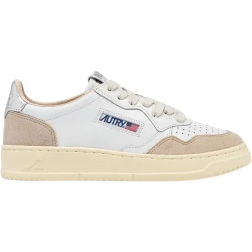 Tennis Sneakers with Suede Inserts , female, Sizes: 5 UK, 3 UK, 8 UK - Autry - Modalova