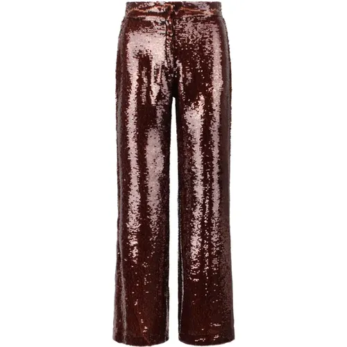 Sequined Flared Trousers , female, Sizes: XS, M - Sabina Musayev - Modalova