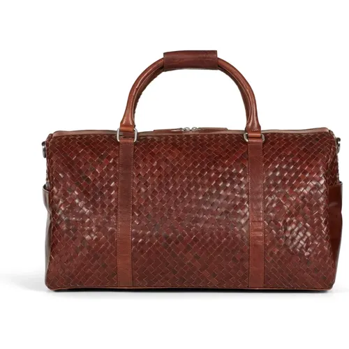 Braided Weekend Bag John , male, Sizes: ONE SIZE - Howard London - Modalova