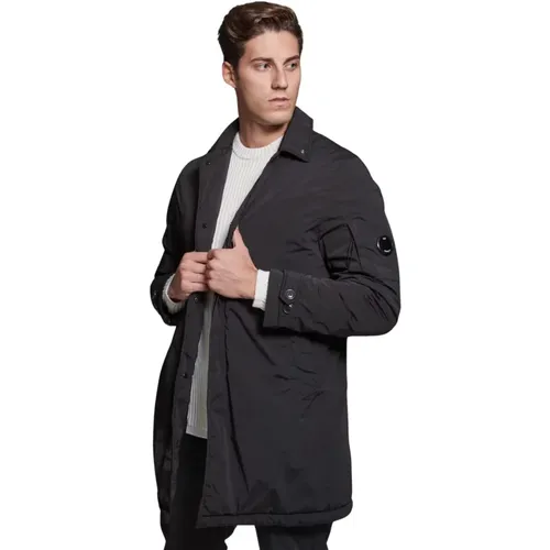 Stilvolle Lange Jacke , Herren, Größe: L - C.P. Company - Modalova