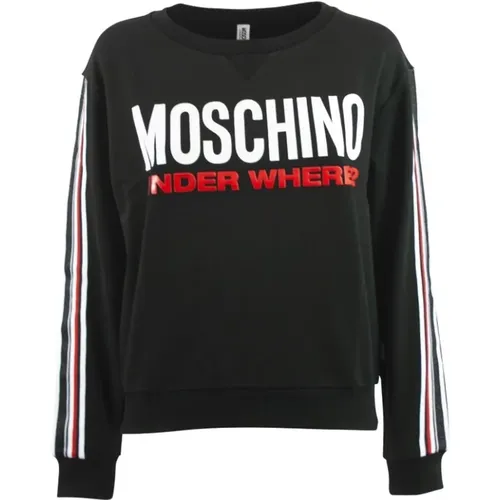 Printed Sweatshirt , male, Sizes: M, XS, S - Moschino - Modalova