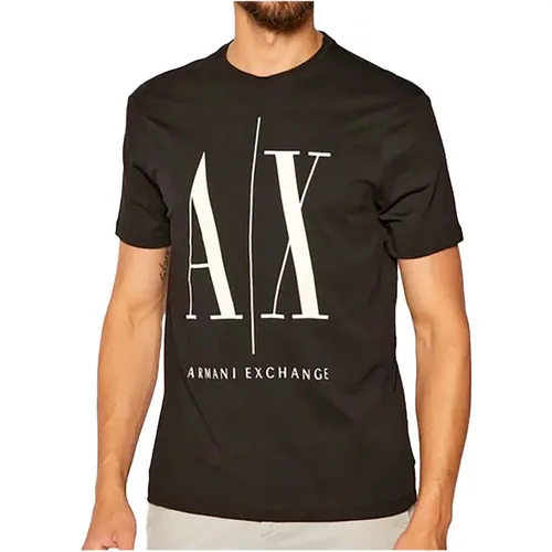 T-Shirt , Herren, Größe: 2XL - Armani Exchange - Modalova