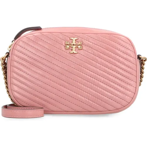 Chevron Leder Kameratasche - TORY BURCH - Modalova